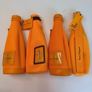Veuve Clicquot Neoprene Sleeve Bag Bottle Holder Ice Jacket Handle X 4 Variety